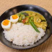 11.Green Chicken Curry Rice